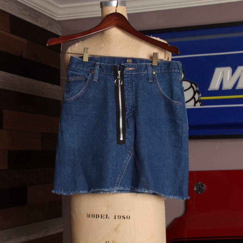 WRANGLER - Zipped Denim Skirt